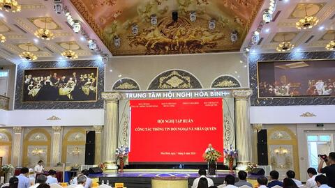 Tập huấn công tác thông tin đối ngoại và nhân quyền năm 2024