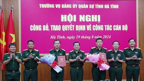 Bổ nhiệm Chánh Văn phòng Quân khu, Chánh Thanh tra Quốc phòng