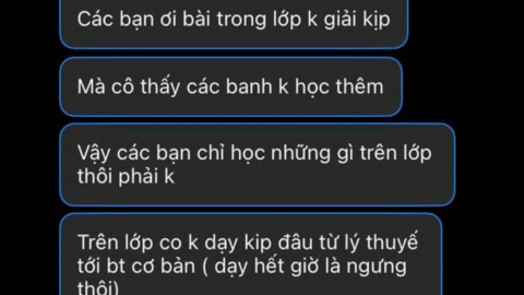 Nhắn tin hỏi học sinh “không đi học thêm thật hả”, cô giáo ở TP.HCM phải viết tường trình, hé lộ nội dung