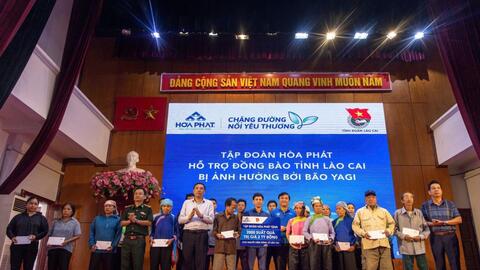 Tập đoàn Hoà Phát tài trợ 10 tỷ đồng cho bà con Lào Cai