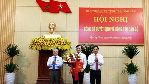 Ông Phan Văn Bình giữ chức Trưởng ban Tổ chức Tỉnh ủy Quảng Nam