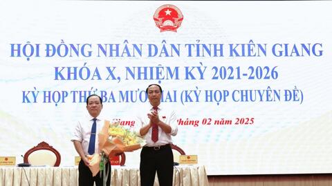 Bí thư Thành ủy Rạch Giá giữ chức Phó Chủ tịch UBND tỉnh Kiên Giang