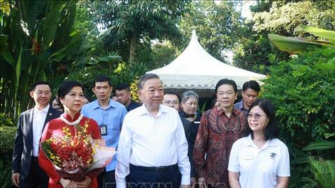 Tổng Bí thư Tô Lâm và Phu nhân dự lễ đặt tên hoa lan tại Vườn Thực vật Singapore