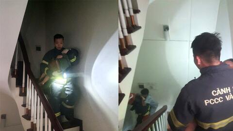 Cảnh sát kịp thời cứu 7 người thoát khỏi đám cháy trong đêm