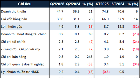 Đệ Tam báo lãi giảm hơn 40% sau 6 tháng đầu năm