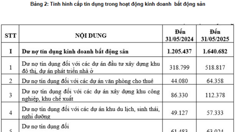 Nợ vay doanh nghiệp bất động sản trên sàn tăng gần 14% sau nửa đầu năm