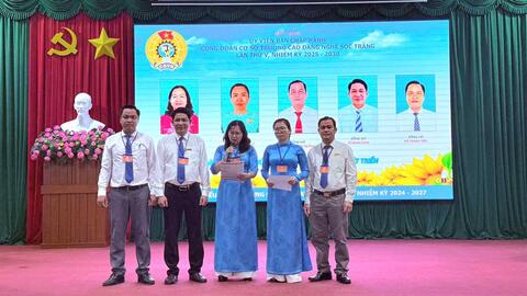 Bà Nguyễn Diệu Hiền tái đắc cử Chủ tịch Công đoàn Trường Cao đẳng nghề Sóc Trăng