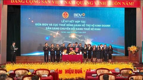 BIDV cùng ngành Thuế đồng hành hỗ trợ hộ kinh doanh chuyển đổi, bứt phá