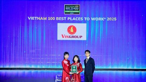 Vingroup thăng hạng trong top 10 nơi làm việc tốt nhất Việt Nam năm 2025