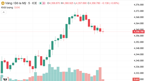 Ngày 31/12: Giá vàng trong nước giảm