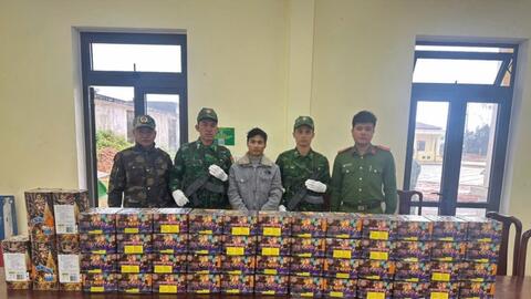 Chặn đứng vụ vận chuyển pháo lậu quy mô lớn tại cửa khẩu quốc tế Nam Giang