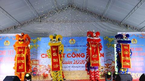 Tây Ninh khai mạc “Chợ Tết Công đoàn - Xuân 2026”