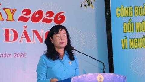 Công nhân Sa Đéc, tỉnh Đồng Tháp vui Tết Sum vầy - Xuân ơn Đảng