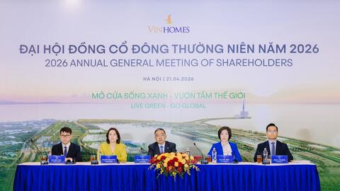 ĐHĐCĐ Vinhomes: Kế hoạch lợi nhuận kỷ lục 60.000 tỷ đồng, chia cổ tức 160%