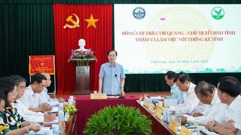 Tăng cường phối hợp sở, ngành, nâng cao chất lượng công tác thống kê tại Vĩnh Long