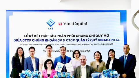 Vinacapital hợp tác cùng Chứng khoán CV phân phối chứng chỉ quỹ mở