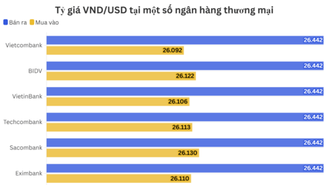 Ngày 22/6: Tỷ giá trung tâm đi ngang