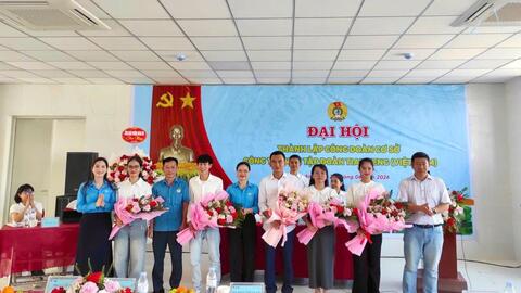 Thành lập Công đoàn cơ sở với 245 đoàn viên tại Khu công nghiệp Hoàng Mai II