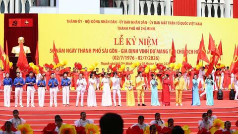 Tổng duyệt Lễ kỷ niệm 50 năm thành phố Sài Gòn - Gia Định mang tên Bác