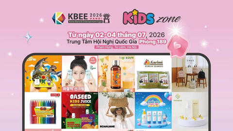 KIDS Zone – trải nghiệm sôi động, thú vị dành cho trẻ em tại Triển lãm Thương hiệu và Giải trí Hàn Quốc 2026