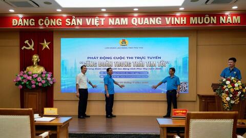 Phú Thọ phát động cuộc thi "Công đoàn trong trái tim tôi"