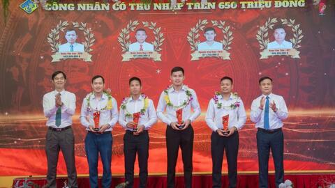 Tuyên dương 488 Công nhân “Lao động giỏi - Thu nhập cao”