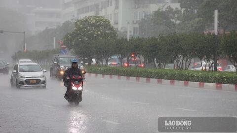 Cảnh báo khu vực mưa dông hôm nay, có nơi mưa rất to trên 100mm