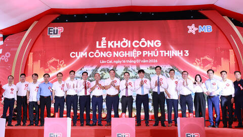 Lào Cai khởi công Cụm công nghiệp Phú Thịnh 3 hơn 550 tỉ đồng