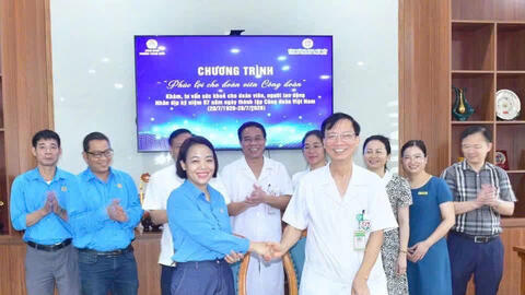 Gần 500 đoàn viên được khám sức khỏe miễn phí