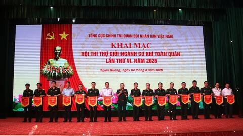 109 thí sinh tranh tài tại Hội thi Thợ giỏi ngành Cơ khí toàn quân lần thứ VI, năm 2026