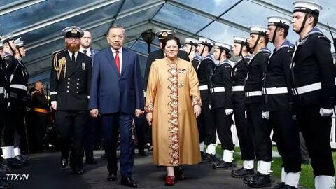 Lễ đón Tổng Bí thư, Chủ tịch nước Tô Lâm thăm cấp Nhà nước tới New Zealand