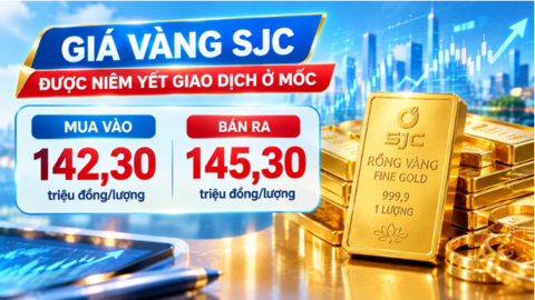 Giá vàng hôm nay: SJC không đổi, Vàng Rồng Thăng Long tăng 200.000 đồng/lượng
