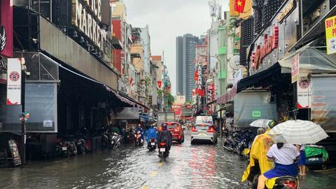 Mưa còn xảy ra diện rộng ở Nam Bộ nhưng thu hẹp dần vào cuối tuần