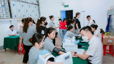Khám sức khỏe định kỳ cho người lao động Công ty TNHH Hana Leaders