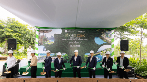 Khởi công công viên và đường chạy bộ ven sông tại Palm City, TP. Hồ Chí Minh