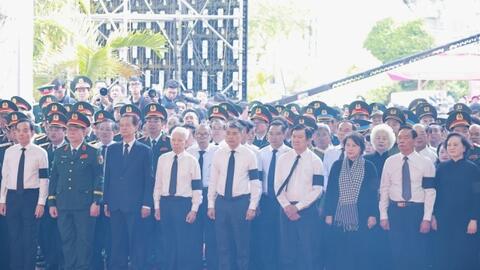 TP. Hồ Chí Minh: Trang nghiêm lễ viếng, truy điệu và an táng các anh hùng liệt sĩ