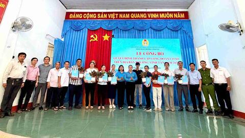 Thành lập thêm 10 công đoàn cơ sở ở phường Vĩnh Tân