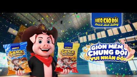 Snack Lốc Xoáy Heo Cao Bồi - Giòn mềm chung đội, vui nhân đôi!!!