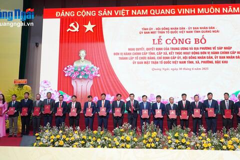 Công bố quyết định sáp nhập đơn vị hành chính cấp tỉnh, cấp xã và lãnh đạo chủ chốt tỉnh Thái Nguyên