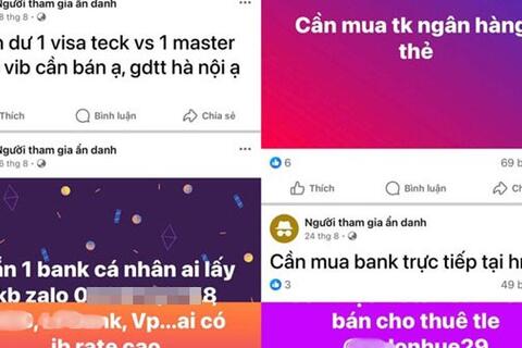Cạm bẫy khi cho thuê, mua bán tài khoản trên mạng xã hội