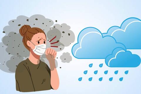 Mùa mưa và ô nhiễm không khí: Hai tác nhân gây hại cho sức khỏe hô hấp