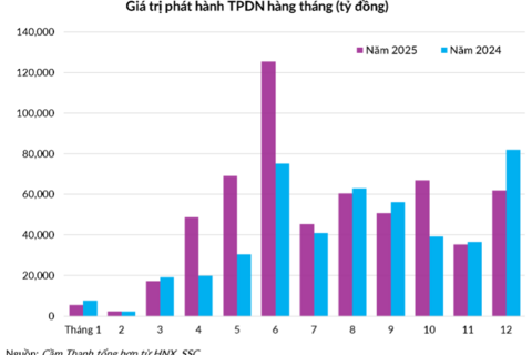 Thị trường trái phiếu doanh nghiệp 2025 qua 6 biểu đồ