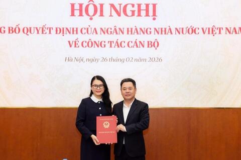 Bổ nhiệm Vụ trưởng Vụ Hợp tác quốc tế, Ngân hàng Nhà nước Việt Nam