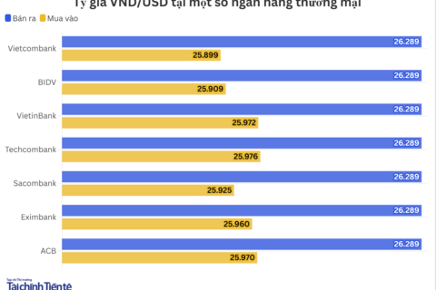 Ngày 2/3: Tỷ giá trung tâm giảm 6 đồng