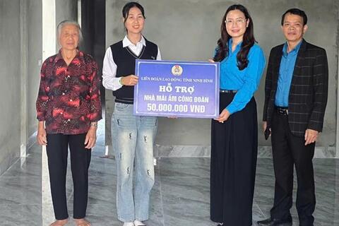 “Mái ấm Công đoàn” tiếp sức người lao động ở Ninh Bình