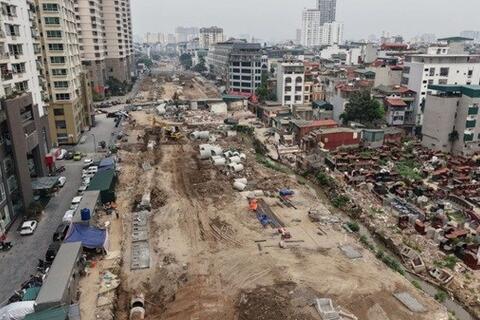 Vành đai 2,5 Hà Nội vướng mặt bằng, nguy cơ chậm tiến độ