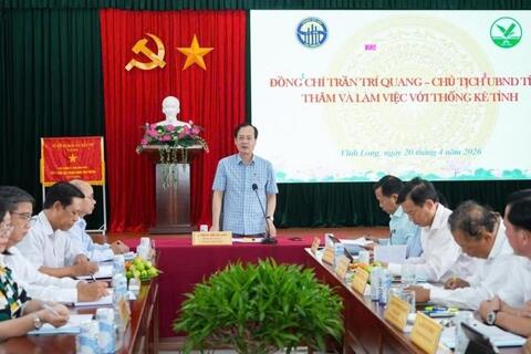 Tăng cường phối hợp sở, ngành, nâng cao chất lượng công tác thống kê tại Vĩnh Long
