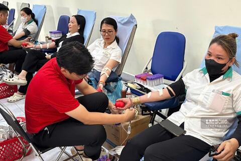 Công đoàn Công ty Tỷ Bách vận động 230 công nhân đăng ký hiến máu