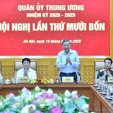 Tổng Bí thư Tô Lâm chủ trì Hội nghị Quân ủy Trung ương lần thứ 14