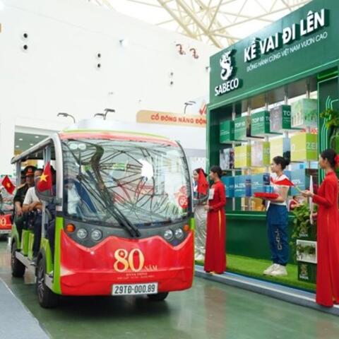 "SABECO truyền cảm hứng với hành trình di sản 150 năm tại Triển lãm thành tựu đất nước"